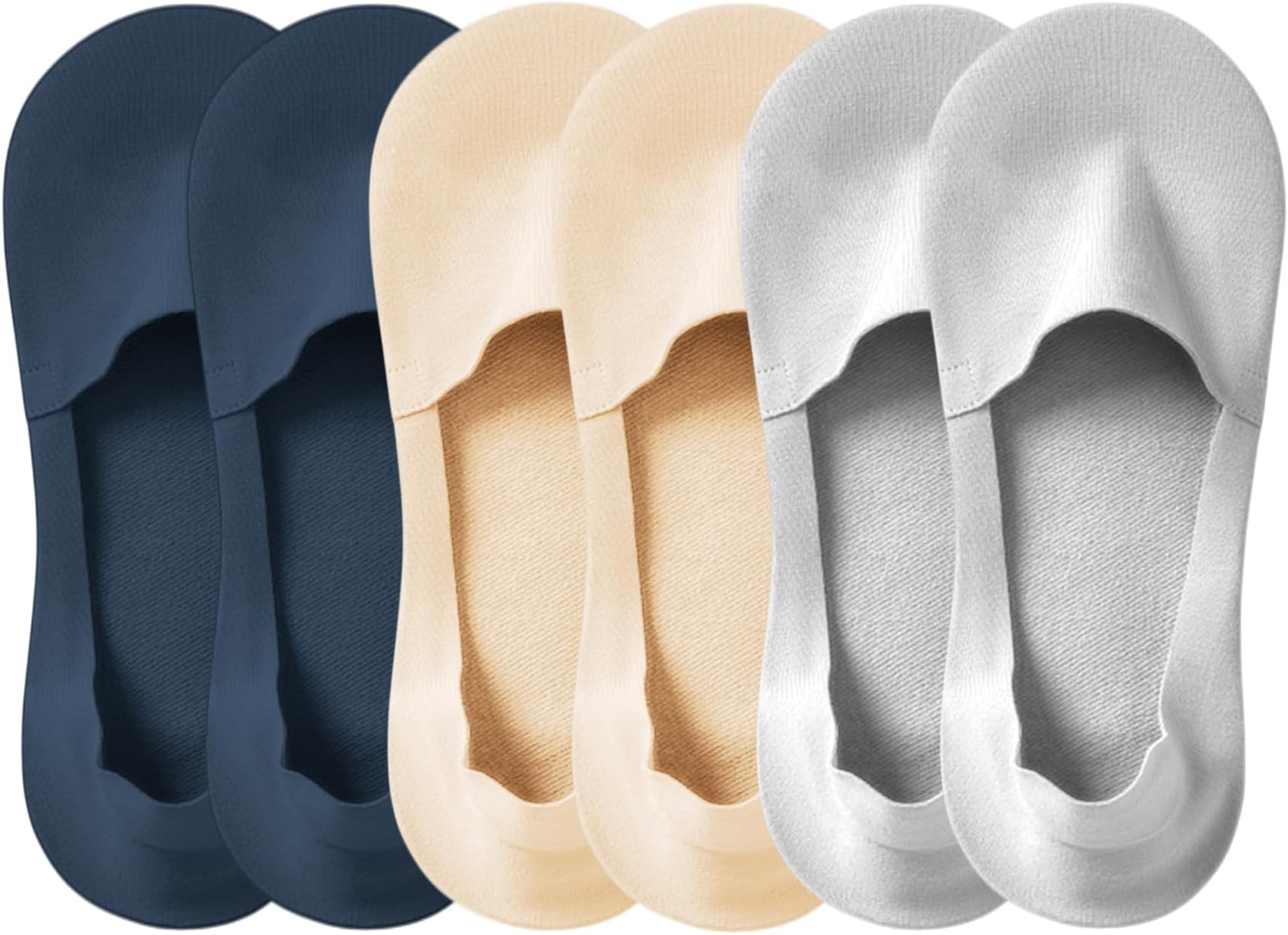 LomitractThin No Show Socks (Womens 5-12) Ice Silk Surface and Cotton Bottom