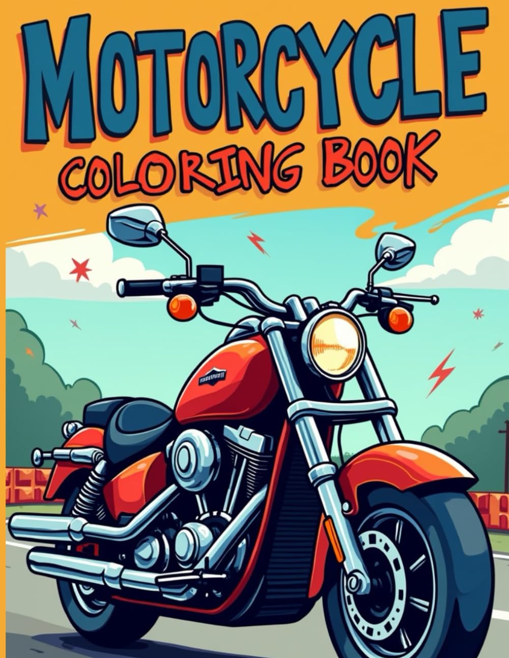 Motorcycle Colouring Book: 50 Creative Coloring Pages for All Ages – Relax, Unwind, and Find Peace with Beautiful, Calming Designs for Mindful Escapes
