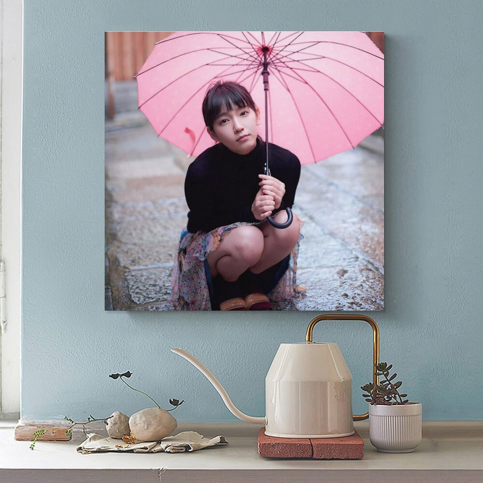 激レア】吉岡里帆 特大 木製パネル 90㎝×60㎝ 女優 壁掛け