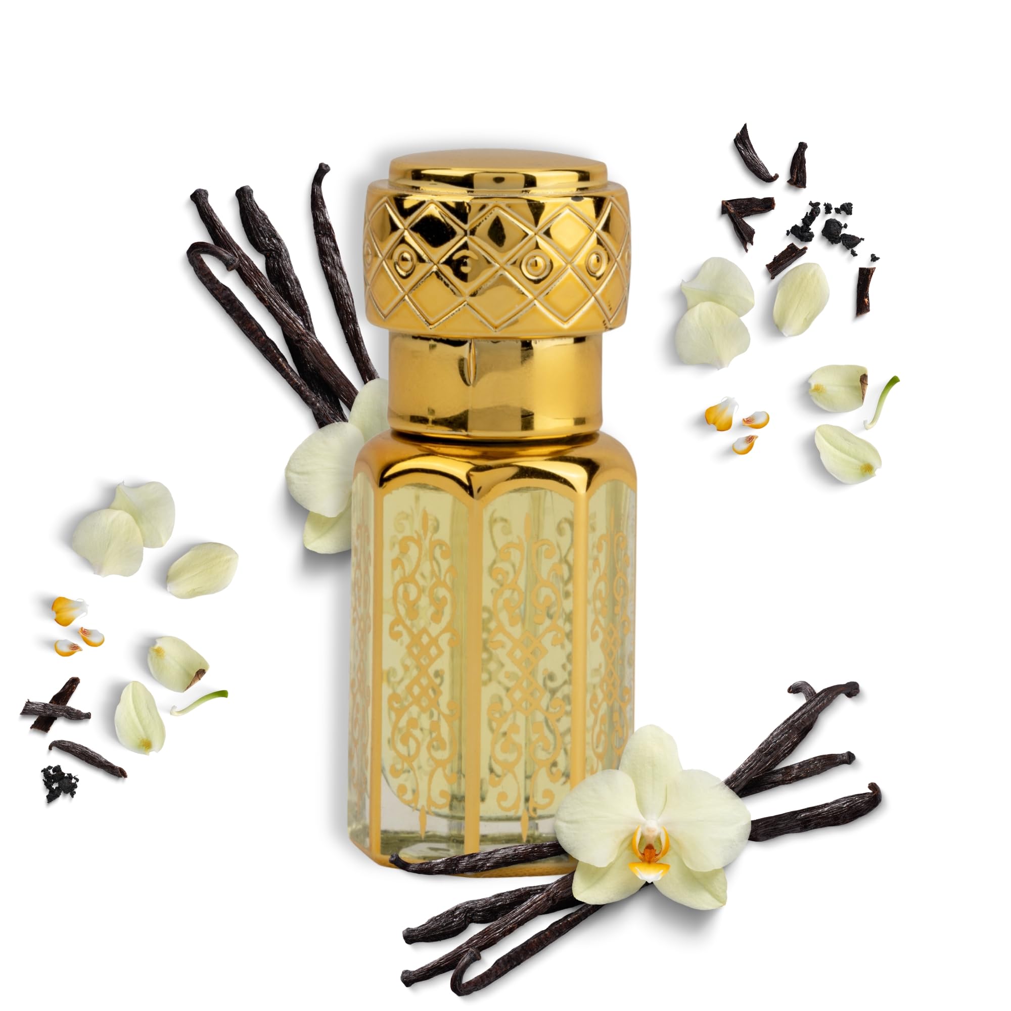 ZAKHAAER Vanilla Perfume Oil Alcohol Free & Long Lasting Arabian Perfume | Sweet Warm Comforting Fragrance Oil | Vanilla Perfume for Women & Men 6mL /