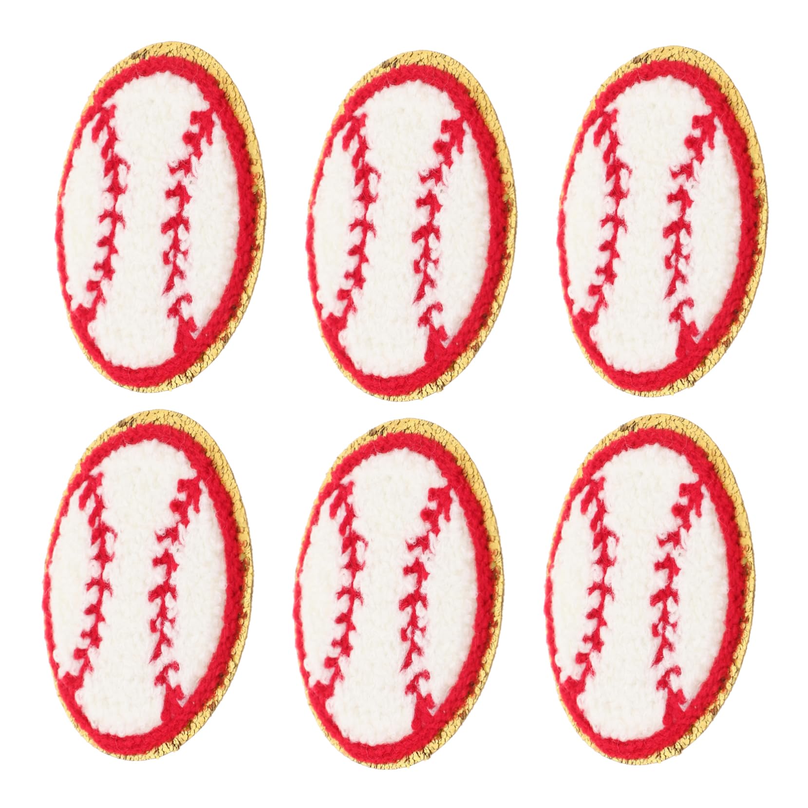 GALPADA 60piezas Parches Decorativos De Béisbol Parches Reemplazables Para Ropa Resistentes Para Chaquetas y Gorras Para Manualidades y Reparaciones