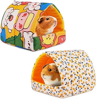 HOTUT Guinea Pig Bed, Pack of 2, Washable Cuddly Bag, Guinea Pig House, Cuddly Cosy Small Animal Beds, Hamster Small Animal Bed for Dwarf Rabbits, Chinchilla, Lgel, Ferrets product image