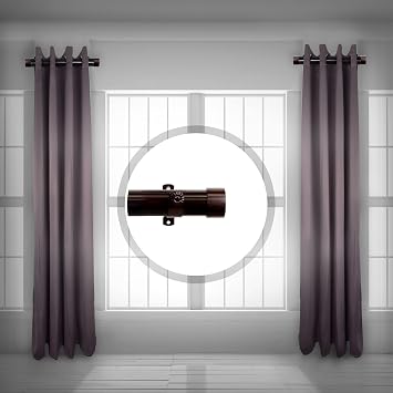 Rod Desyne SIDE150-7 3,8 cm Yan Perde  ubu u, 30,48-50,8 cm 2li Set, Kakao