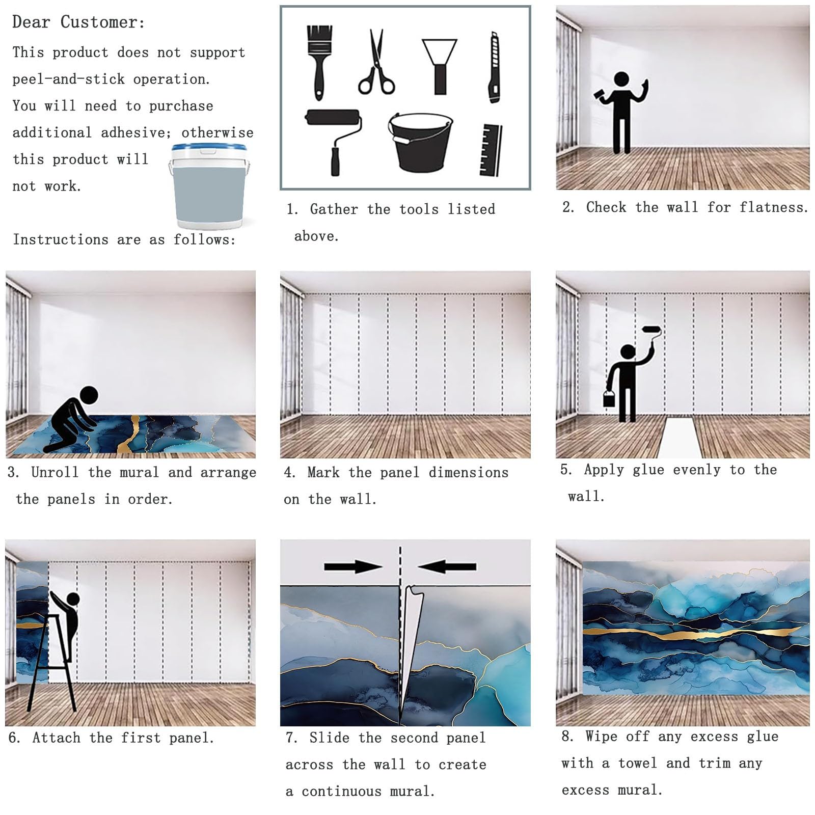 Carta da parati fotografica astratta di lusso per soggiorno, 200 x 140 cm, motivo marmo sfumato, carta da parati fotografica per camera da letto e ristorante, sfondo artistico grande in tessuto non