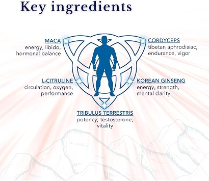 Tribulus Terrestris, Maca, L-Citrulline, Cordyceps, Ginseng - SmartAbsorb™ | for Energy, Performance and Immunity | 28 Daily sachets