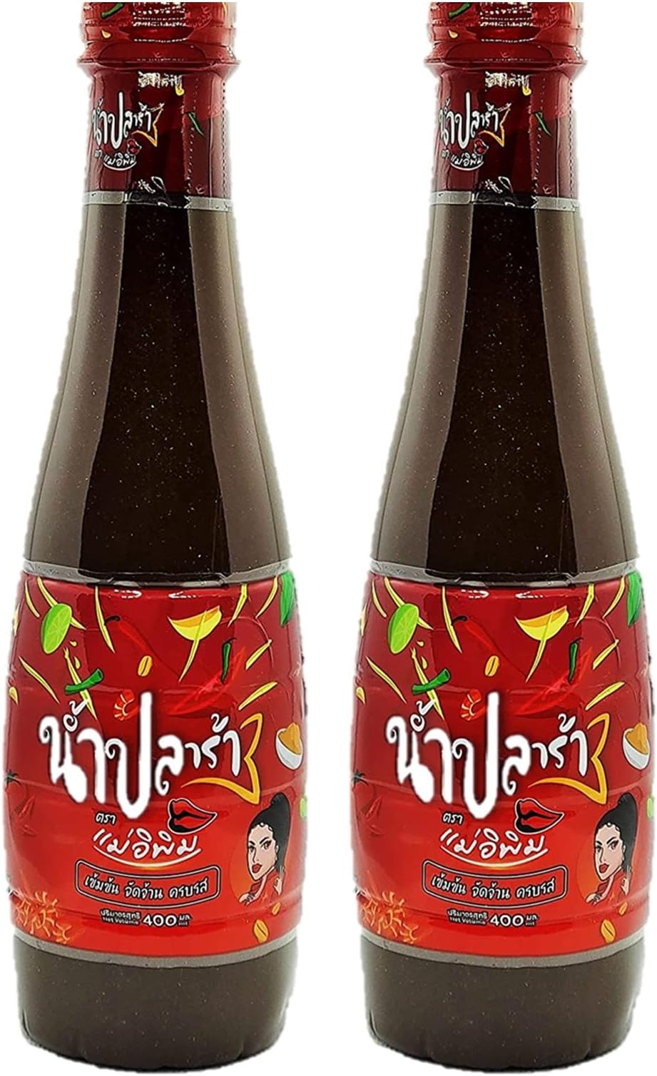 E Pim Thai Fermented Fish Sauce Pimrypie Mea E-Pim Plara Nam Pla Ra Papaya Salad Dressing (400ml, 2)
