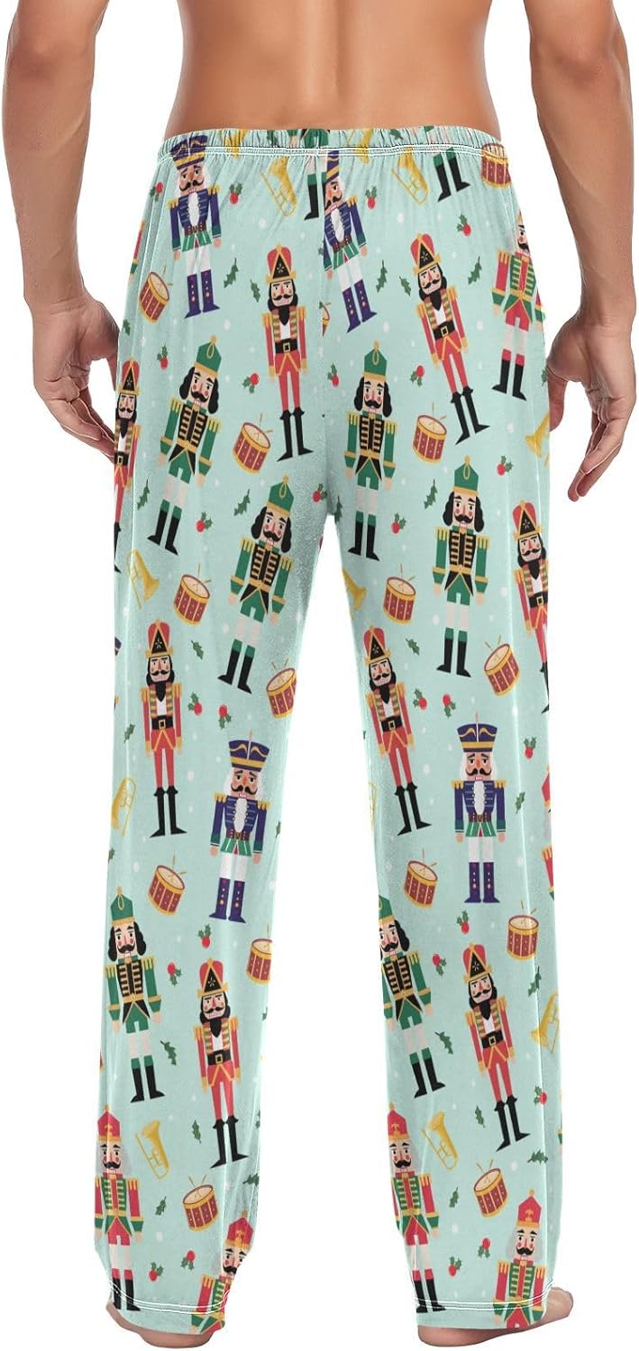 Men's Pajama Pants Casual Sleepwear Breathable Pjs Bottoms with Pocket Drawstring S - Image 2