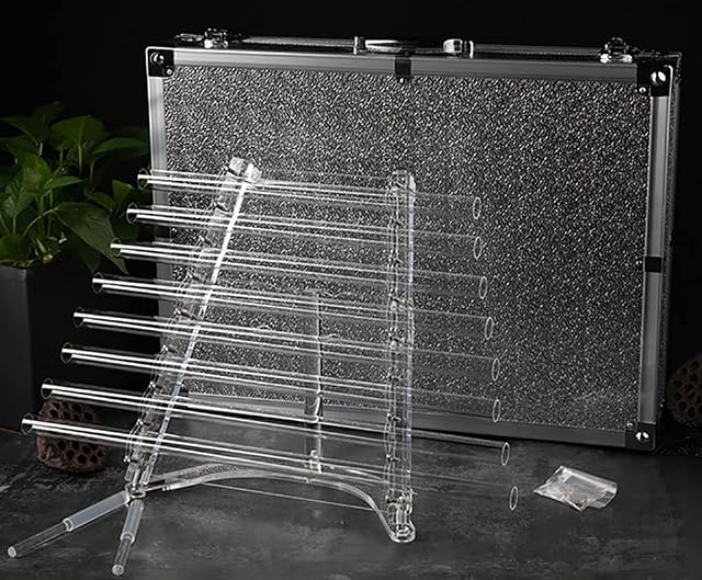 440Hz 8 Note CDEFGABC Quartz Crystal Singing Harp for Sound Healing Healing Musical Instrument with Free Alumina Carrying