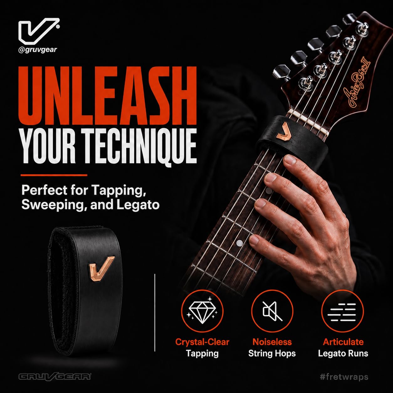 Gruv Gear Frettes pour guitare basse (FW1-DKD-SM)