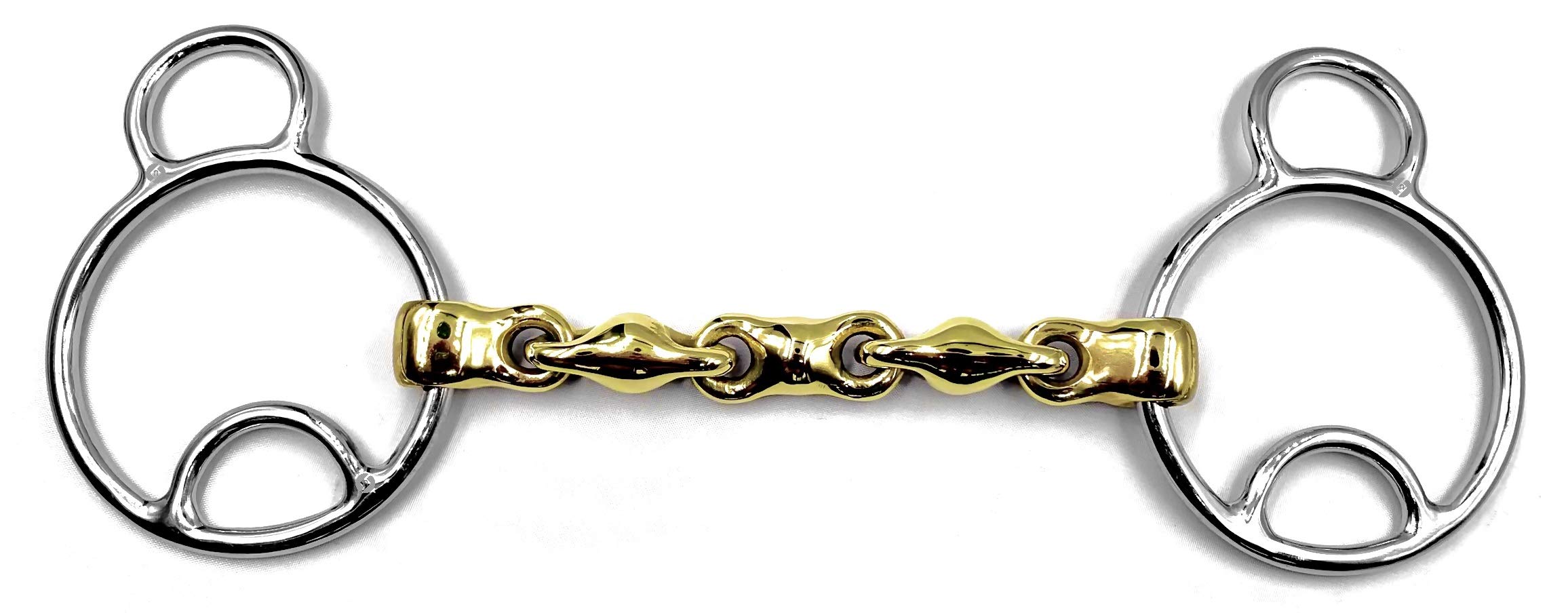 OTTE German Silver Bevel / Beval Horse Bit Waterford Mouthpiece Snaffle (15.87cm / 6.25inches)