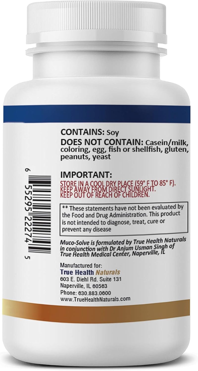 True Healing Naturals - Muco-Solve Biofilm - Gut Restoration and Gut Health - Unique Enzyme Combination to Dissolve Polysaccharide & Fibrin Components of Biofilm - 90 Capsules - Image 3