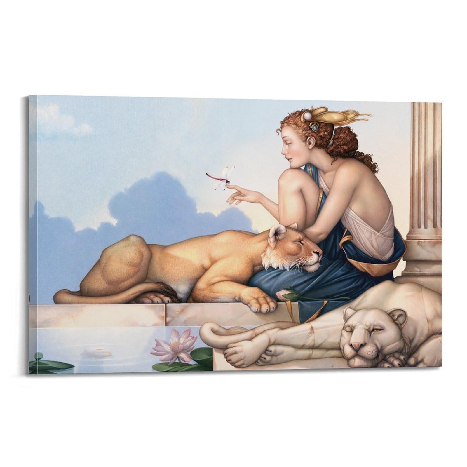 Lienzo de Michael Parkes: póster de libélula Deva en impresión artística de 20x30 cm 6