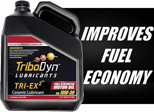 Miniatura 4 de TRI-EX2 10w30 Aceite sintético para motor con revestimiento cerámico (10W-30, 1 galón)