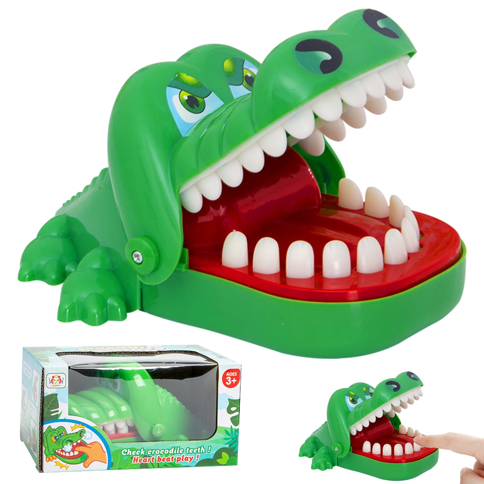Raxove Giochi per dentisti,Giocattoli per mordersi le dita - Giochi con le dita mordenti Gioco divertente con la bocca,Giocattolo interattivo per dentista, gioco di giocattoli con denti di coccodrillo
