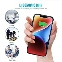 Vista 7 de Funda de batería para iPhone 14, Full Encircle 7000mAh Ultra-Slim Recargable Inteligente Portátil Cubierta de Carga Extendida Batería Compatible