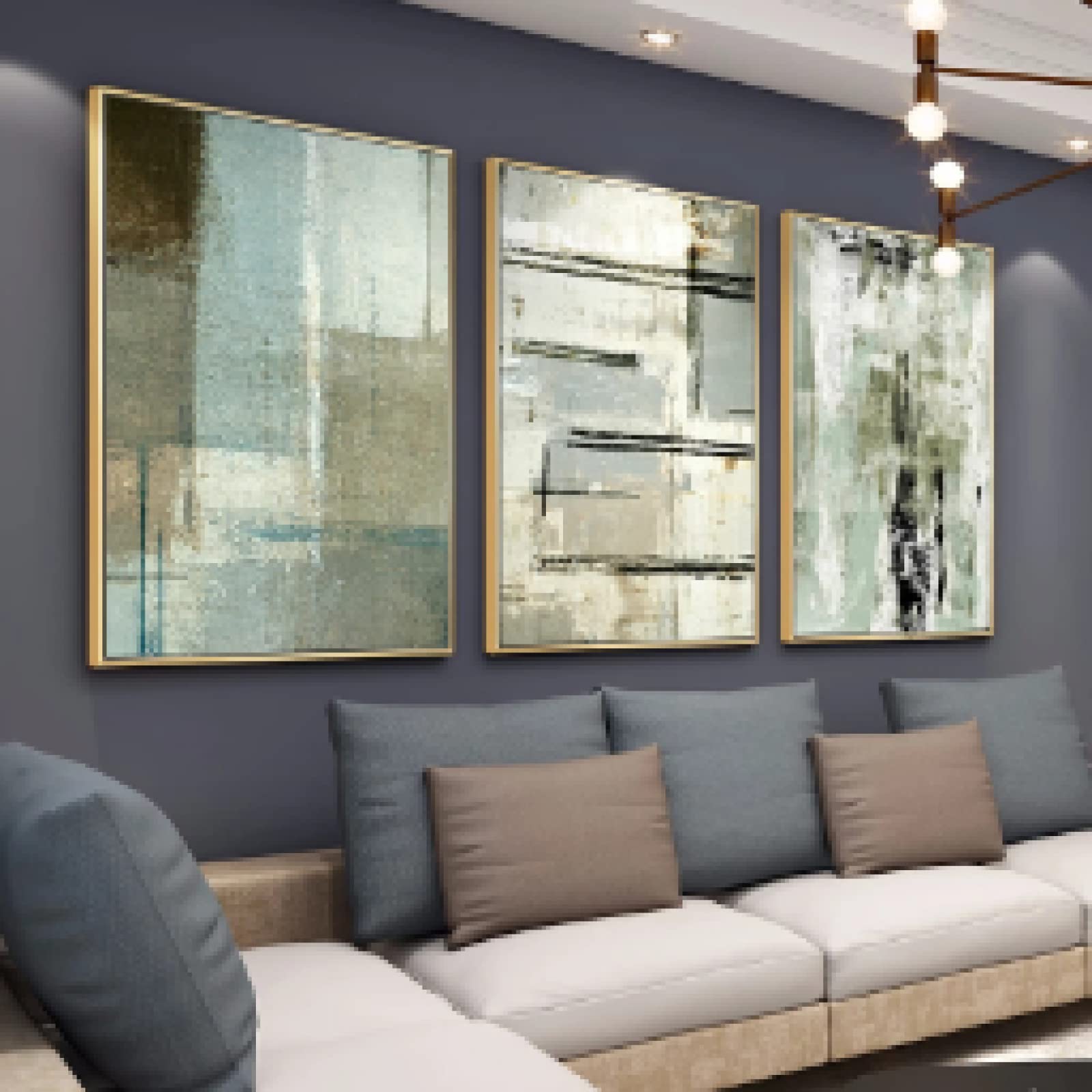 Impression sur toile abstraite d'art moderne au rendu pigmentaire exceptionnel 60x90cm
