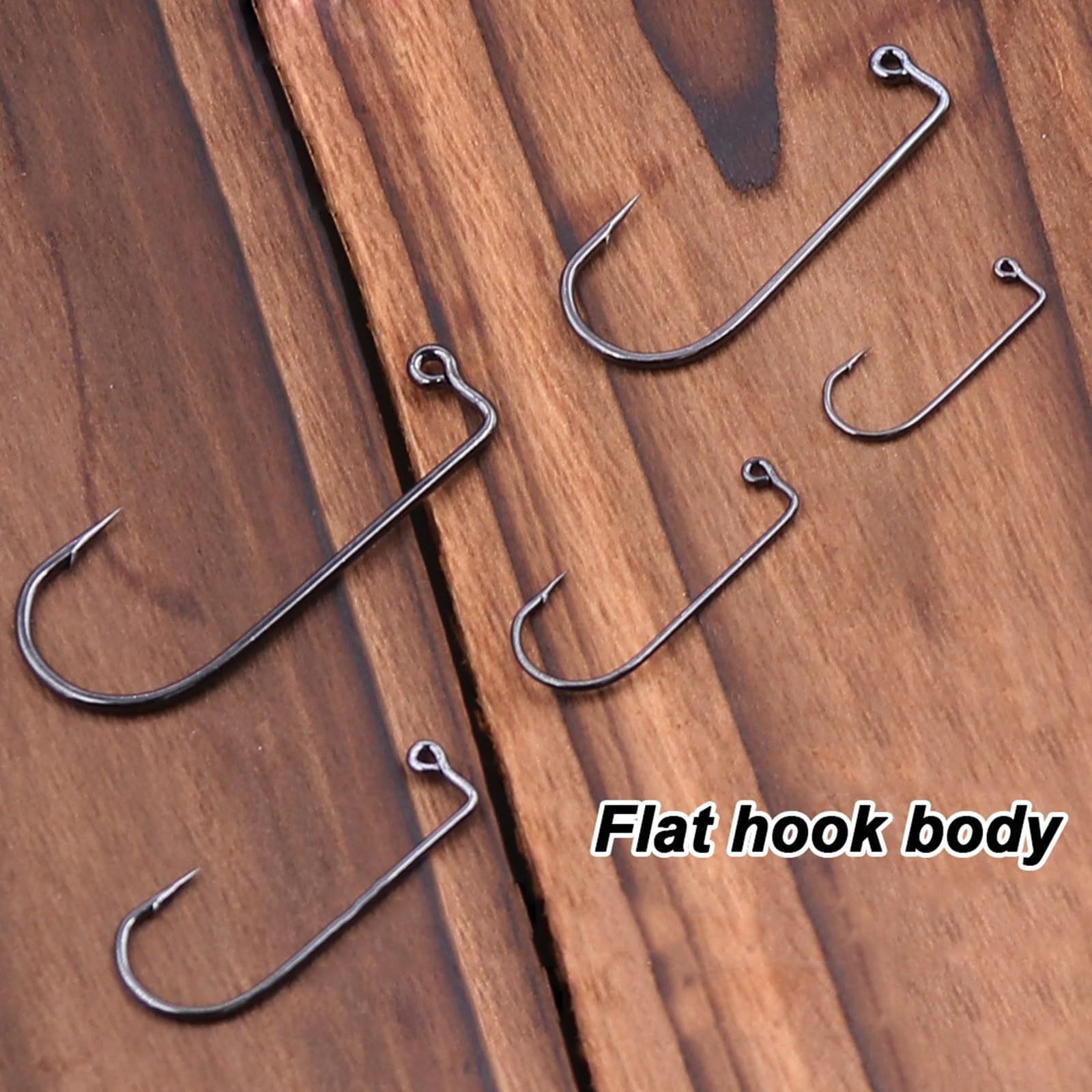 HARAY Amo da Pesca 100 PCS Gancio Jig da Pesca Gradi Gancio Jig Acciaio ad Alto tenore di Carbonio Gambo Lungo Jig Head Stampo Gancio Attrezzatura da Pesca in Acqua salata Pinze da Pesca