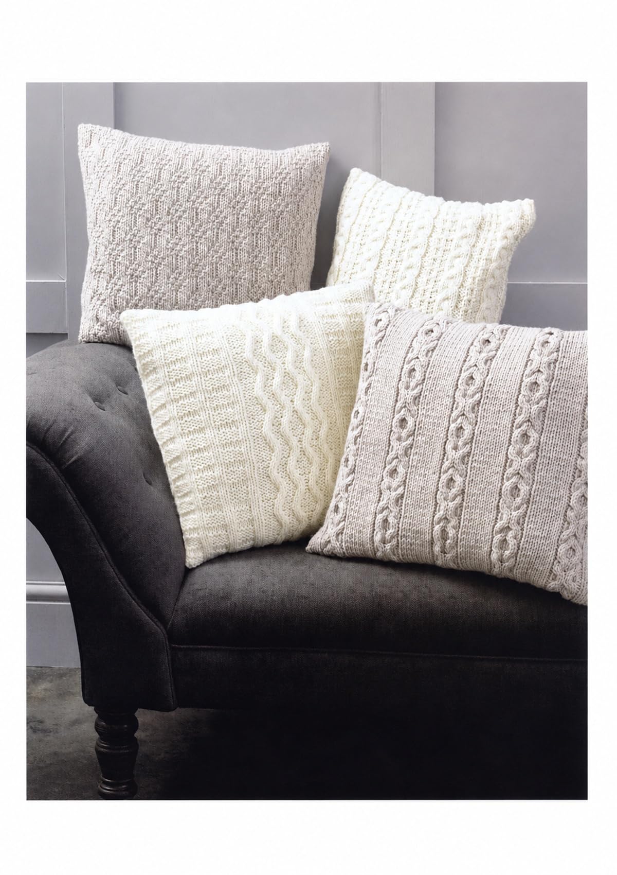Hand Knitting PATTERN ONLY Home Decor Chunky Cushions UKHKA242 New