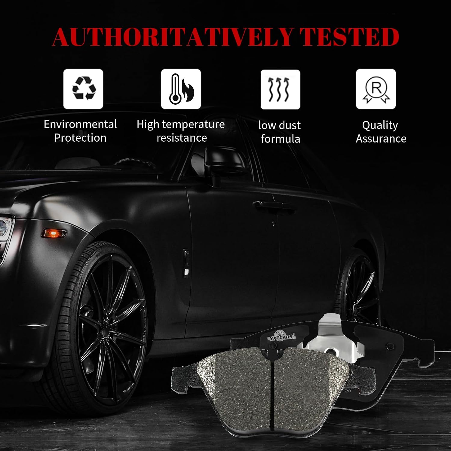 Front and Rear Ceramic Disc Brake Pads Set Replacement for 2007 2008 2009 2010 2011 2012 2013 Bmw 335i 2009-2011 335d 2009-2013 335i Xdrive 2007-2008 335xi 2011-2013 335is