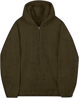 Generisch
Shirt L Herren für Herren, Sweatshirts, 1/4-Reißverschluss, übergroßes Oberteil, langärmelige Fleecejacke mit Taschen Sweatshirts Herren Mit Kragen