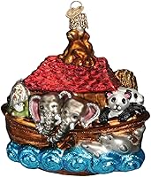 Vista 7 de Old World Christmas - Adornos de vidrio soplado para el árbol de Navidad, regalos espirituales, viaje a Egipto, decoración de navidad artesanal