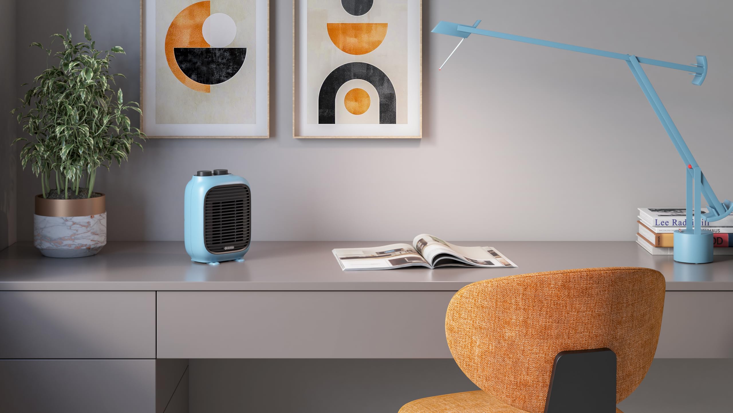 Olimpia Splendid - 99229 Termoventilatore - Caldo Pocket, il più compatto di sempre, Potenza 1500W