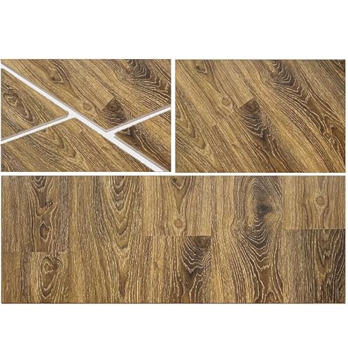 NoblesBox Klick Hart Vinylboden SPC, Eiche Dekor, Wasserfest & Rutschfest, 4 mm + 1 mm Trittschalldämmung, Für Fußbodenheizung, Hochabriebfest & Klicksystem (Ghent Grey, 1 Stück Muster)