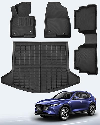 Weather Liner Alfombrillas para Mazda CX5, 4 unidades, ajuste personalizado para Mazda CX-5 2024 2023 2022 2021 2020 2019 2018 2017, juego completo
