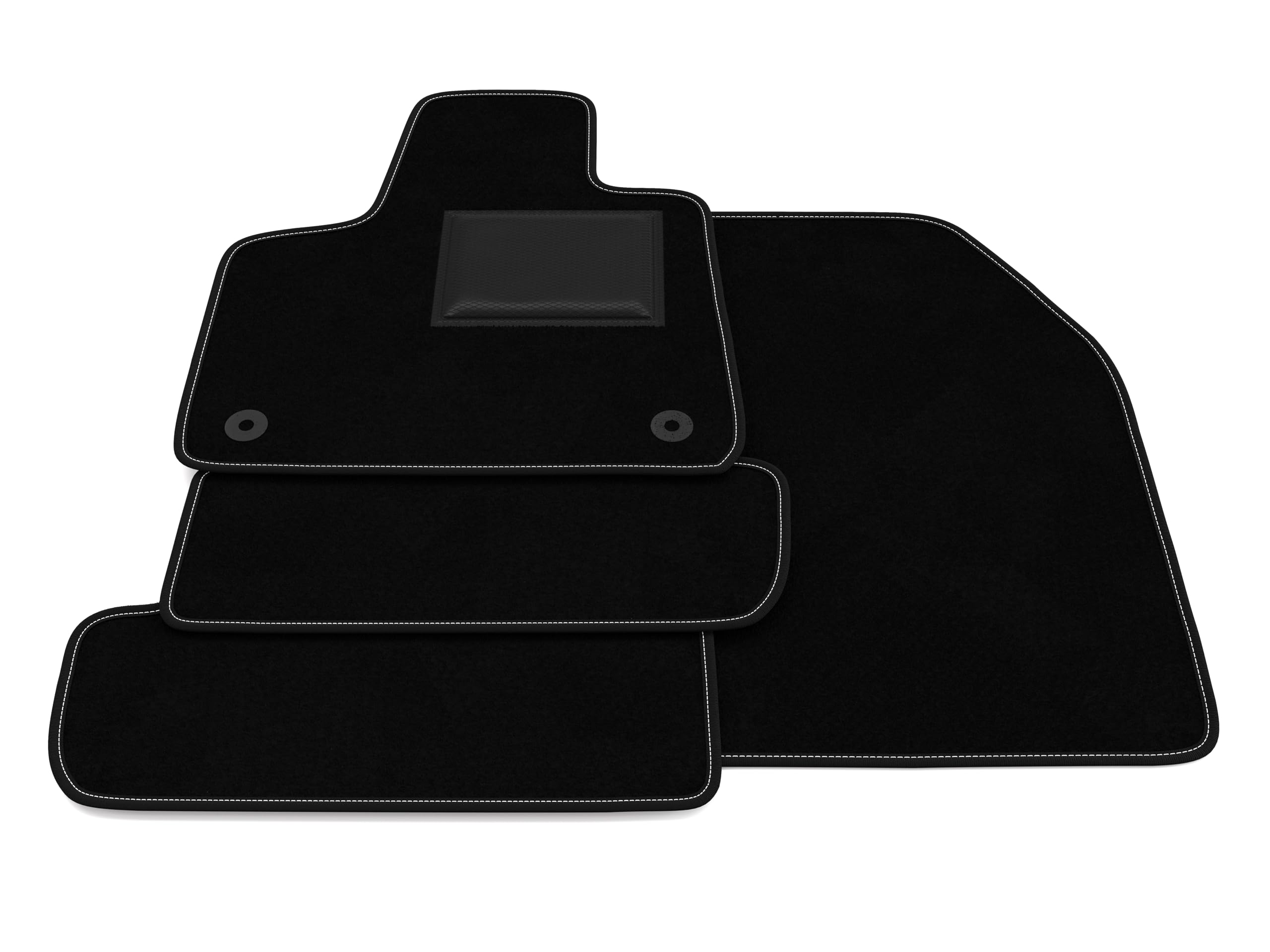 MOTOS Strike Tappetini auto Velours per auto destinato a Porsche Macan dal 2013 - Standard, Tessuto, Nero tappetino auto - Provate un nuovo comfort di