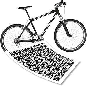 Reifenspuren Aufkleberset für Fahrrad Rahmen Sticker Spuren Bike| S4B0131