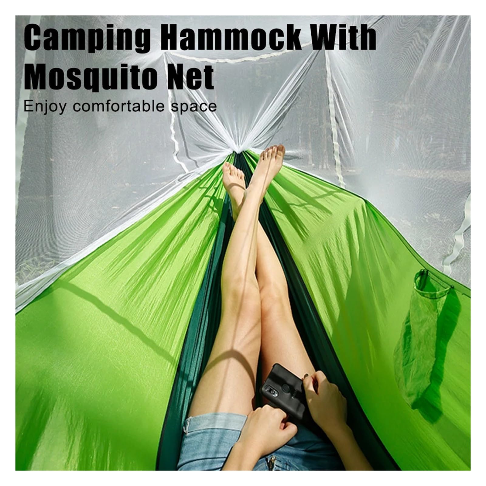 Hamac, Lit Suspendu Go Swing Portable pour Camping en Extérieur pour Le Camping/Jardin