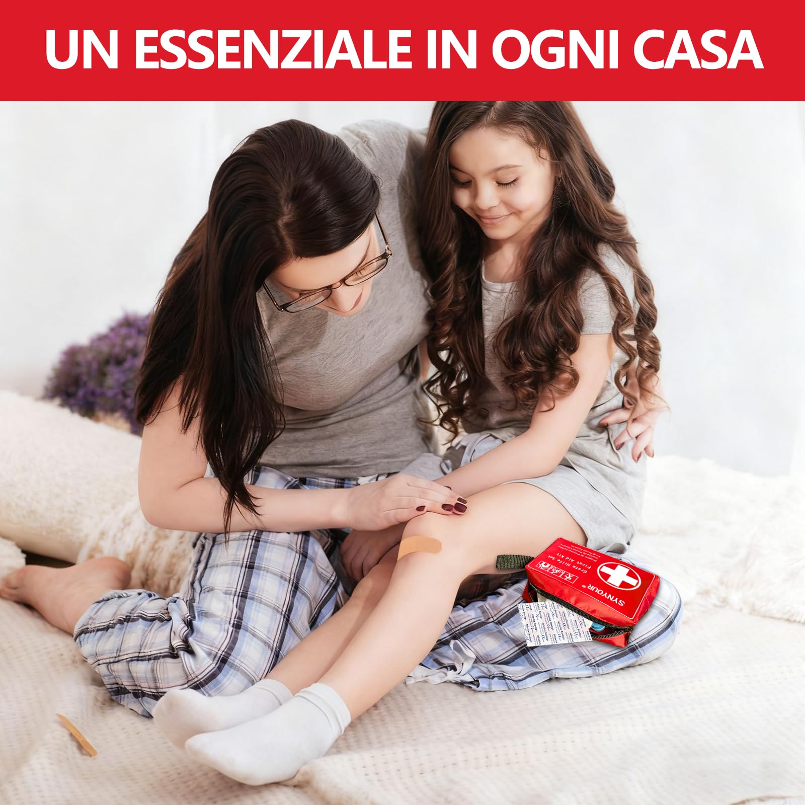 Kit di Pronto Soccorso Mini, 80 Pezzi Kit di Primo Soccorso per Viaggio Trekking Auto Moto Bicicletta Casa Bambini
