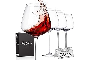 Extra Large 32oz Red Wine Glasses Set of 4