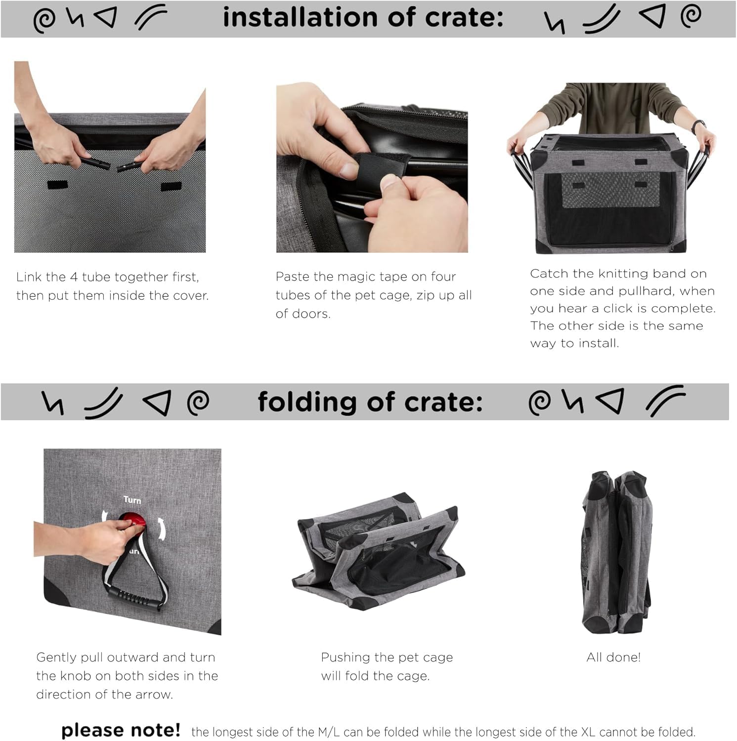 Ultimate Convenience: The 32-Inch Collapsible Dog Crate for On-the-Go Pet Owners