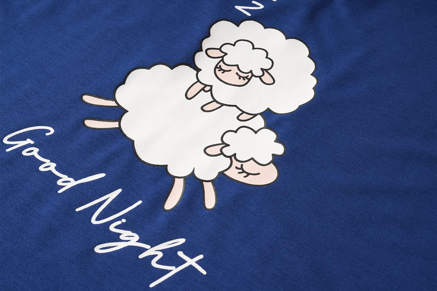 YIJIU Women Soft Comfy Pajamas Cute Cat Short Sleeve Capri Pants PJS Set - Image 4