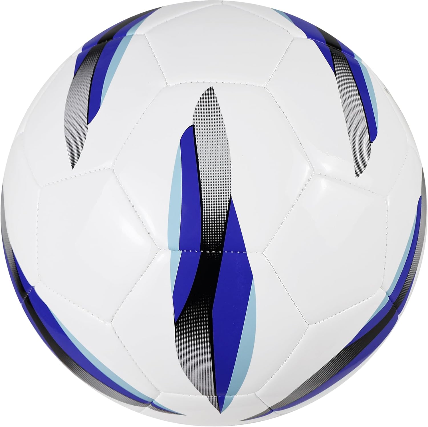 Low Bounce Futsal Ball Size 4, Professional Indoor Soccer Ball with Reinforced Stitching & TPU Cover for Training, Games, Competition - Durable Design for Youth and Adults (Color: Silver/White) - Image 5