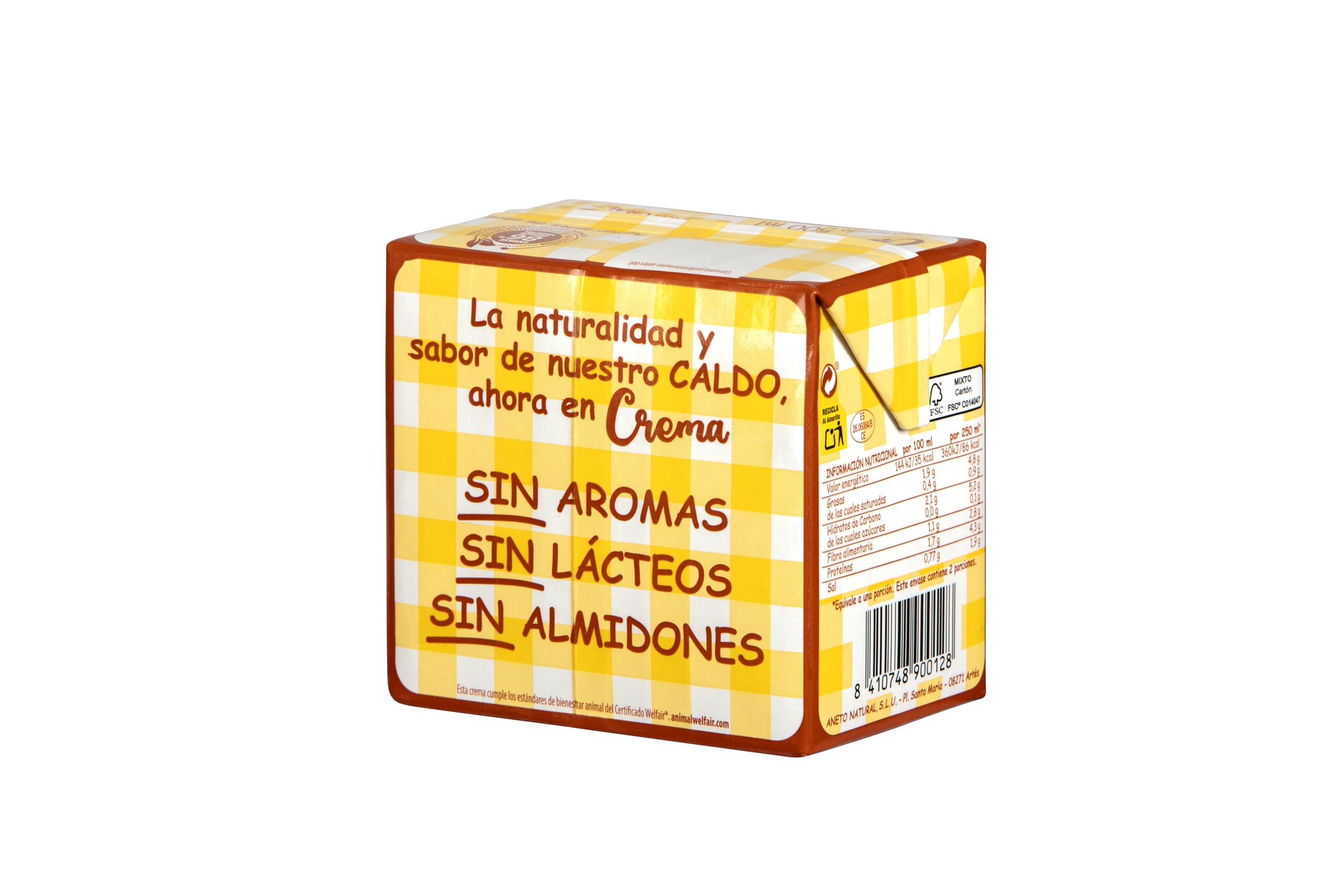 Aneto Crema de Pollo Asado 0,5L Pack de 6