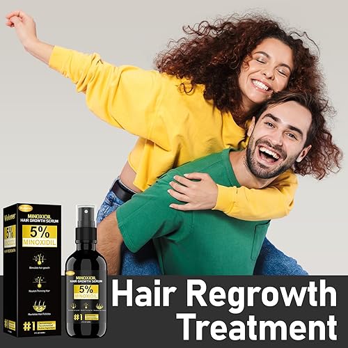 Miniatura 7 de Suero para el crecimiento del cabello, 5% mininoxidil para hombres y mujeres, minoxidil 5 por ciento, tratamiento de crecimiento del cabello para