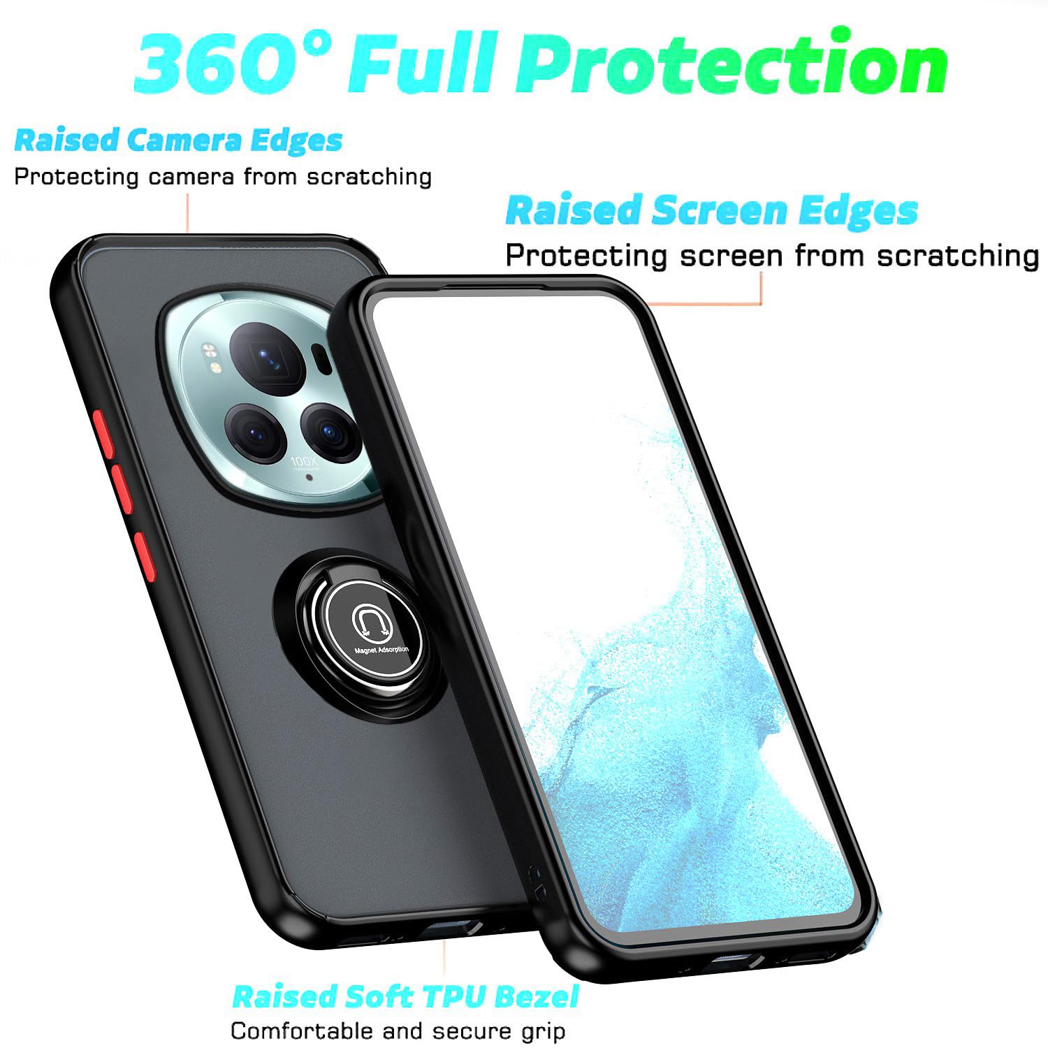 Yojiong Coque Honor Magic 6 Pro, étui Irisé Qui Change De Couleur, Bumper TPU Et Dos Mat, Protection Renforcée