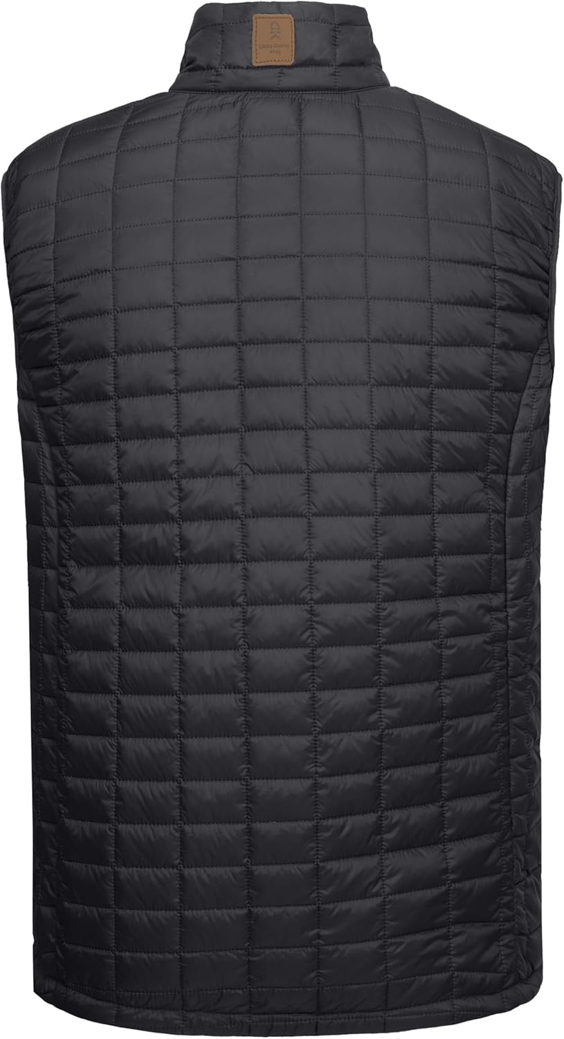 Little Donkey Andy Men's Puffer Vest, Lightweight Warm Sleeveless Jacket for Hiking Travel Golf - Image 2