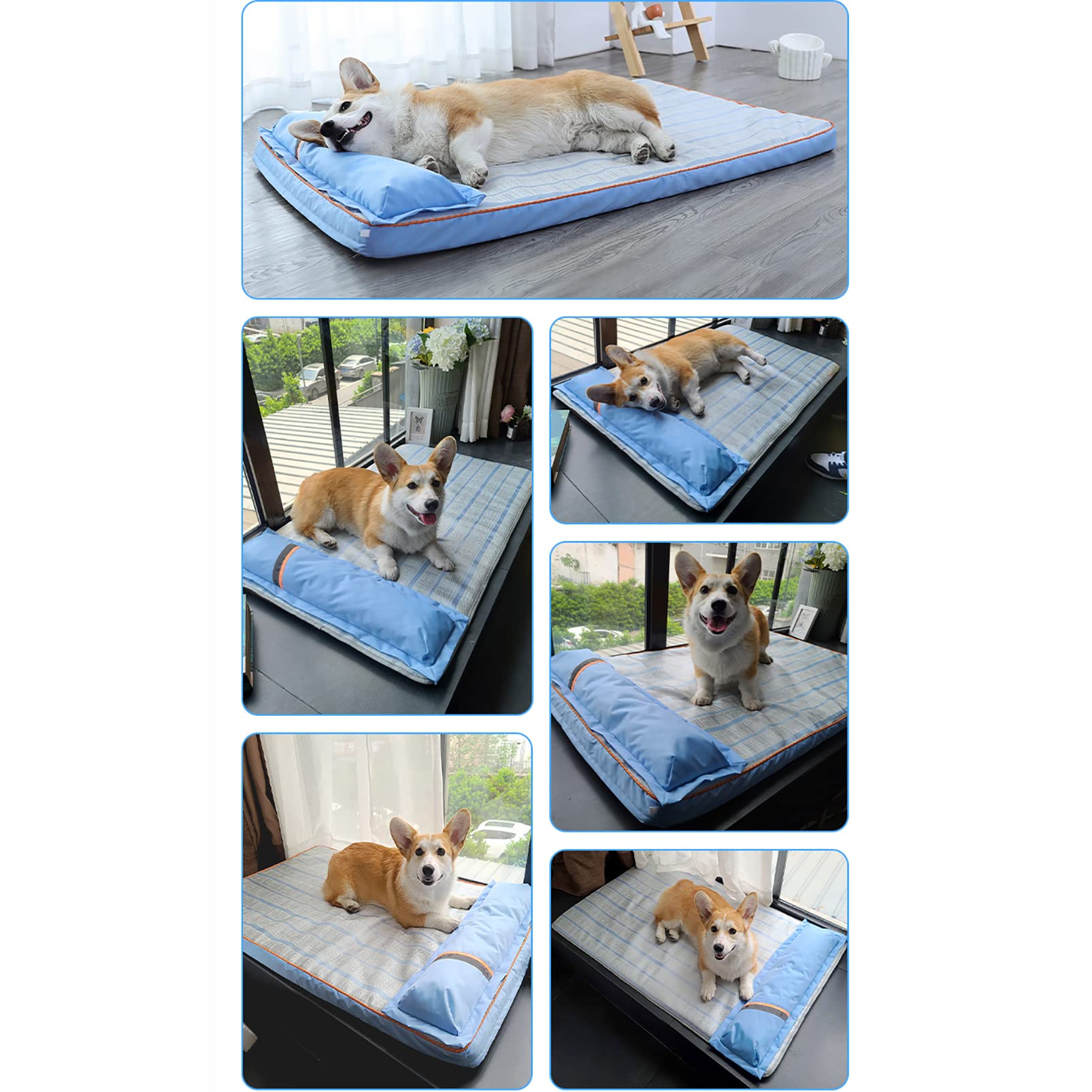CUTTE Alfombrilla de Refrigeración para Perros, Alfombrilla de Autorefrigeración para Mascotas, Días Calurosos de Verano, Alfombrilla Fresca de Gel No Tóxico,