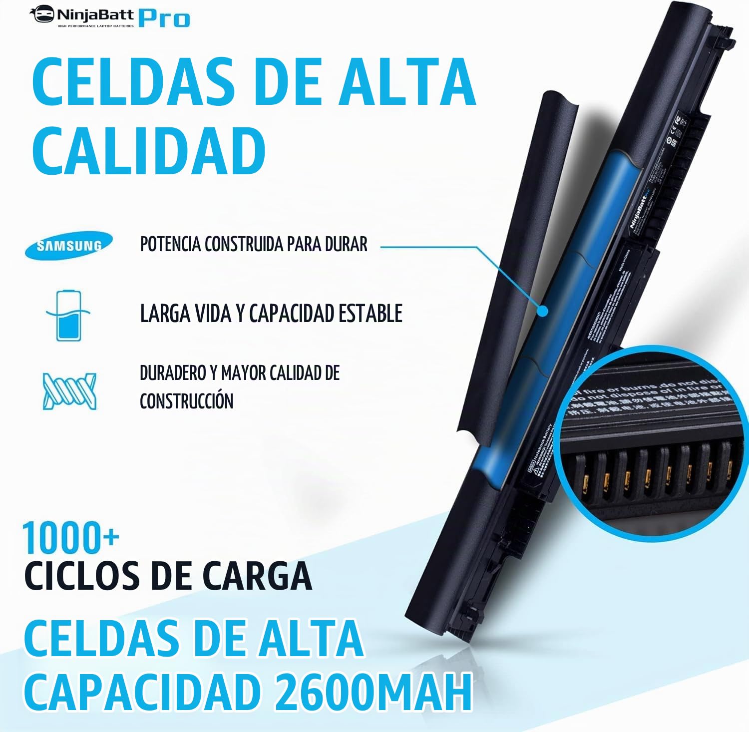 Amazon.com: NinjaBatt 807956-001 Batería para HP HS04 HS03 807957