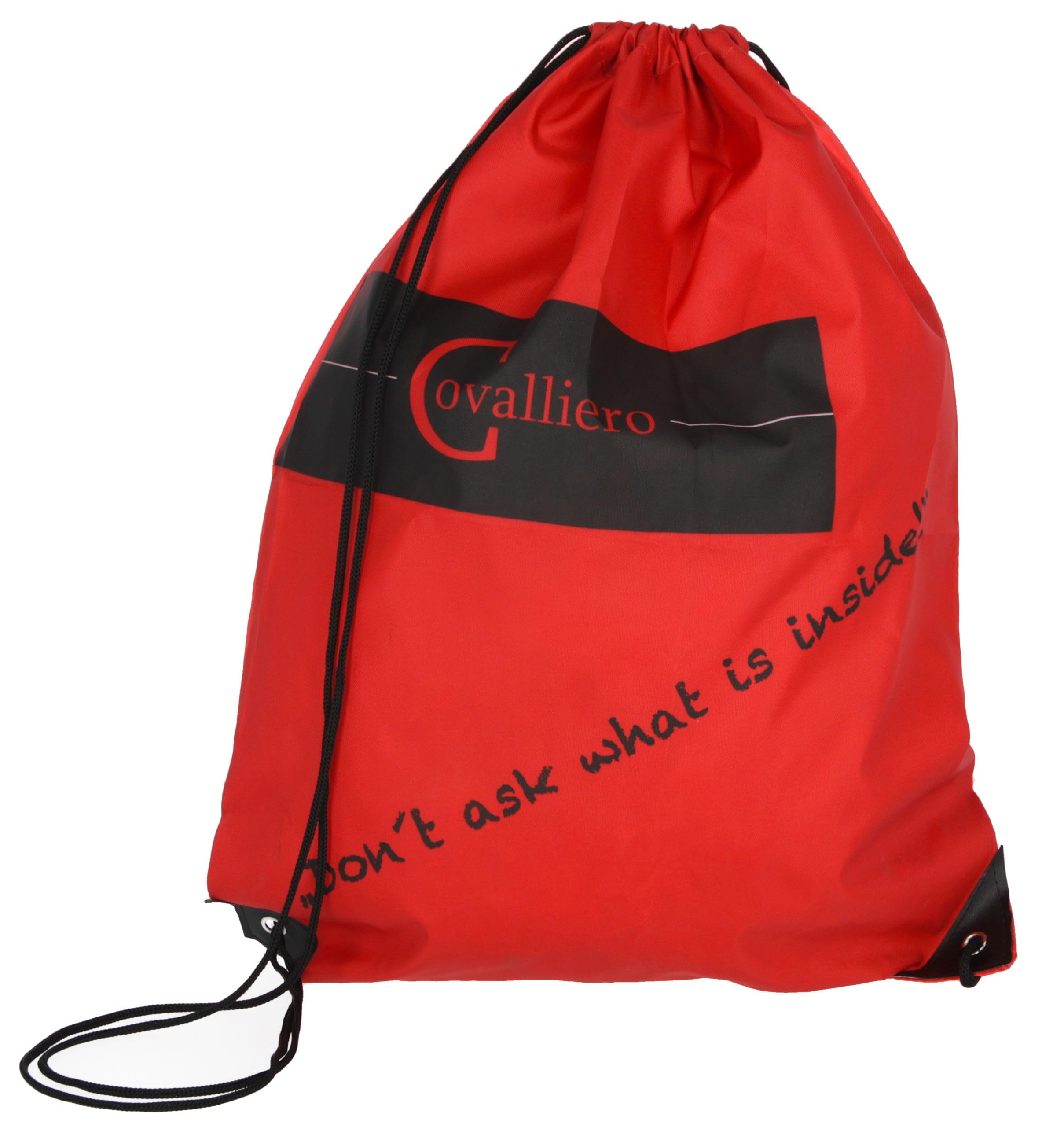 Covalliero Bolsa de aseo, bolsa para el cuidado del caballo, rellena, roja, 45x40 cm, poliéster, incluye utensilios para la limpieza del pelaje