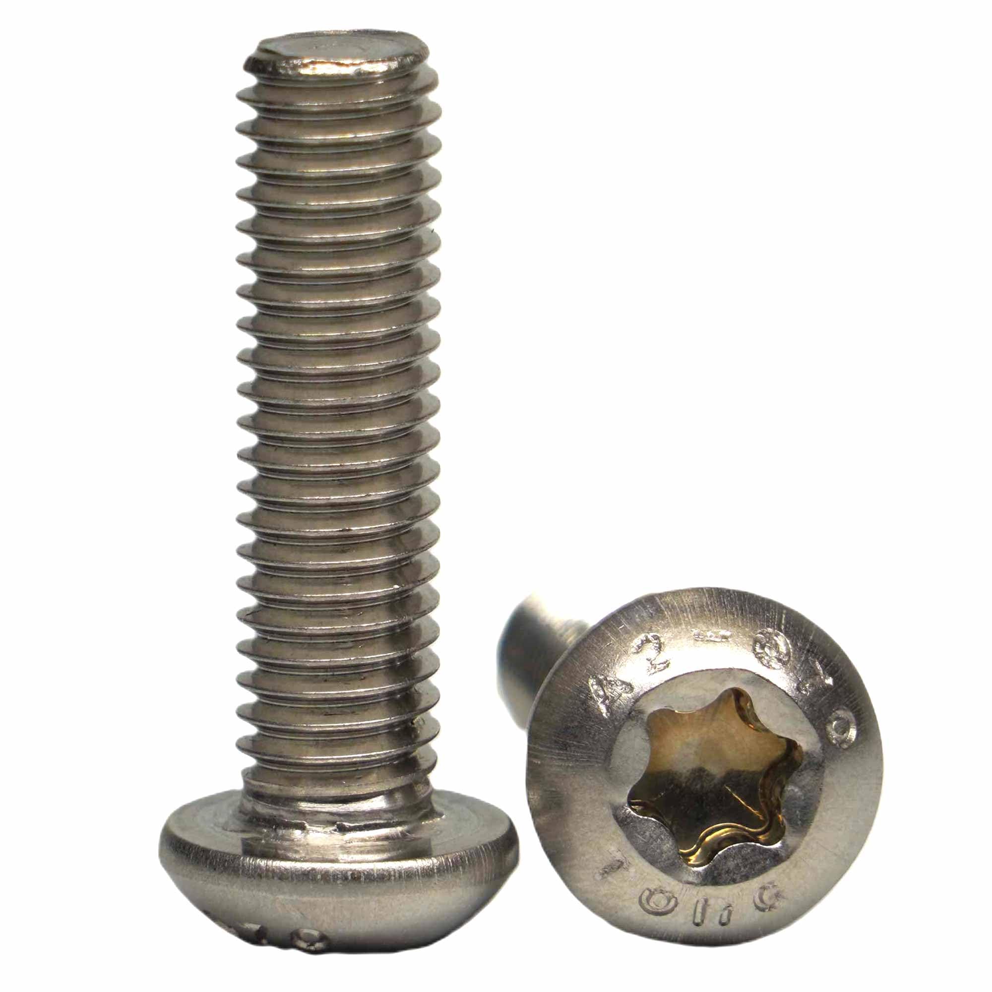 M12x16 mm (100 Stück) Linsenkopf-Schrauben mit Innensechsrund TX - Edelstahl VA A2 V2A - Edelstahlschrauben mit Flachkopf rostfrei - ISO 7380 | AGBERG