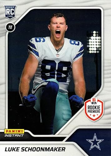 2023 Panini Instant Football #18 Luke Schoonmaker Rookie Card - Only 606 made!
