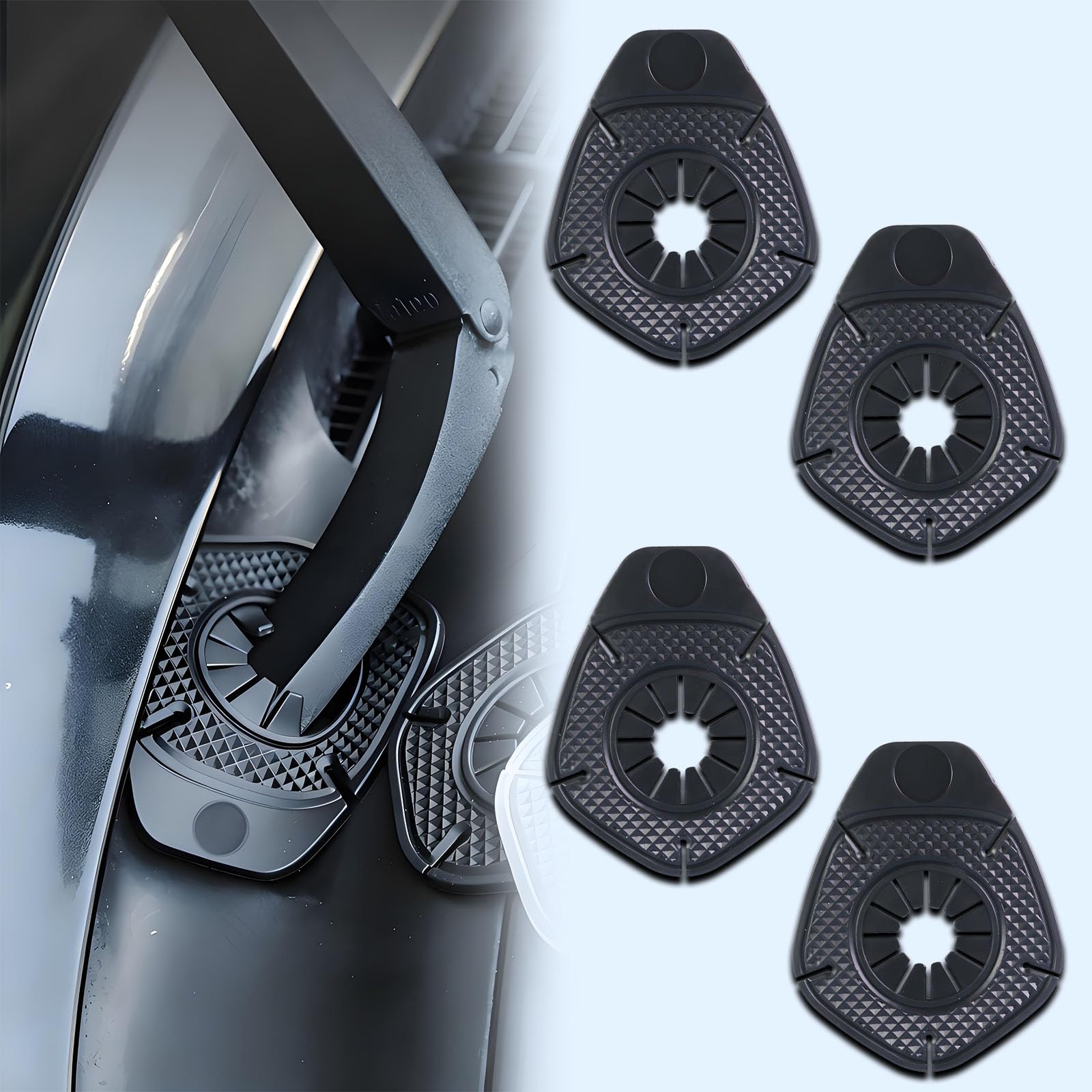 QIZUN Windscreen Wiper Hole Cover for Audi Q5 Sportback (FY) 2020-2024, 4 Pcs Silicone Wiper Arm Protection Pad Dustproof Dust Cover Wiper Bearing Guard