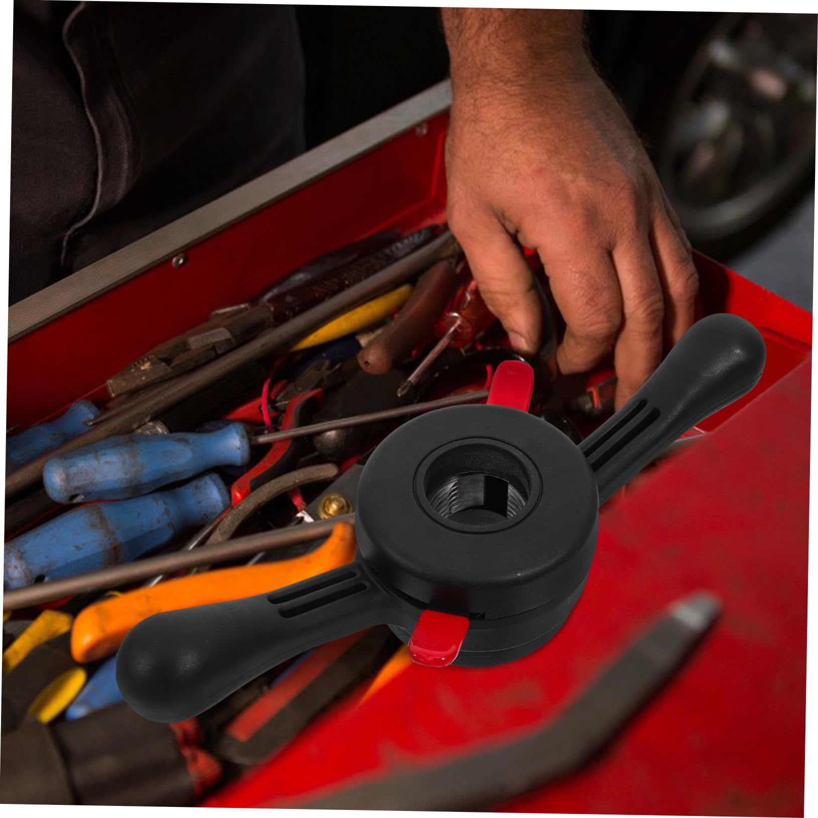 Gatuida Equilibrador de Ruedas de Nylon Negro Liberación Rápida, Tuerca de 38mmx3mm para Cambio y Balanceo de Neumáticos de Coche