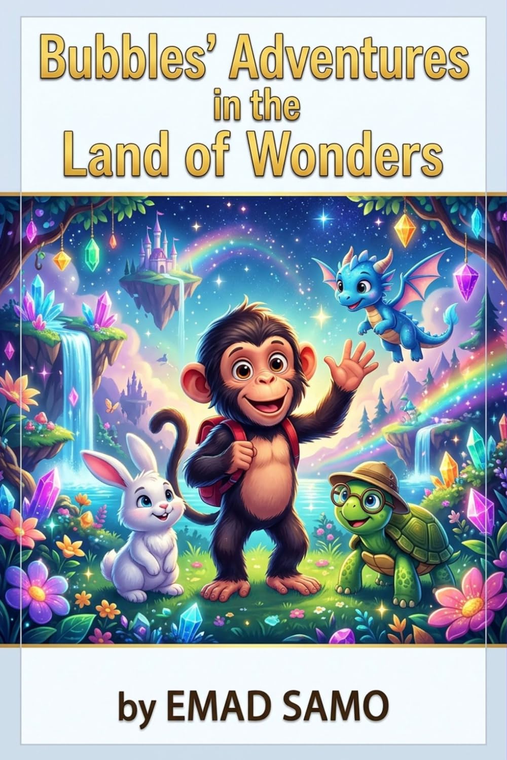 Bubbles' Magical Quest: A Chimpanzee's Adventure in the Land of Wonders