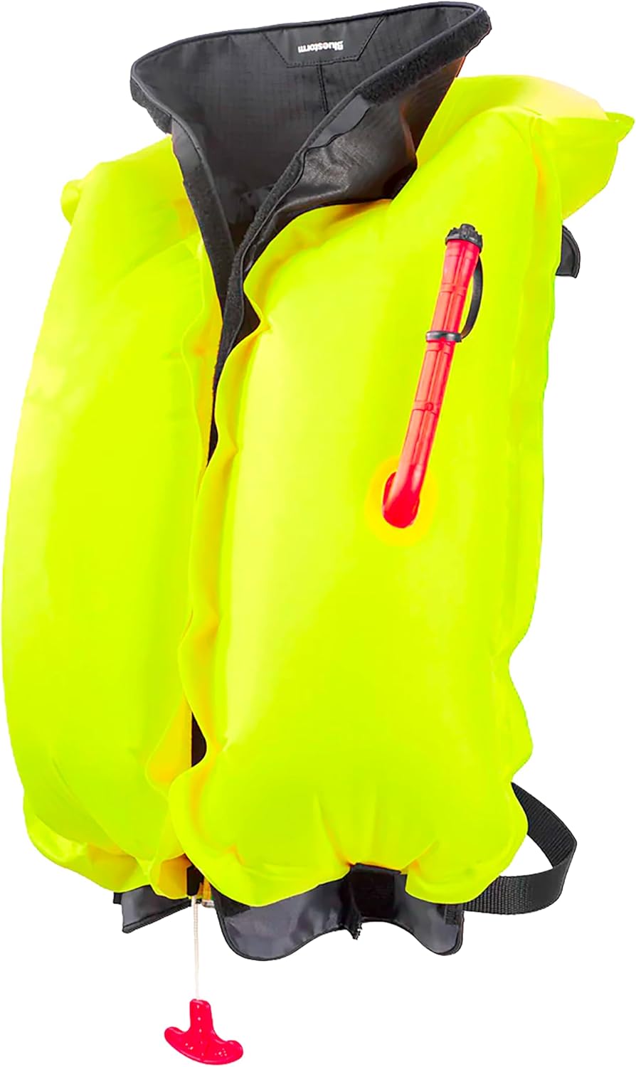 BLUESTORM Cirrus 26 Inflatable Life Jacket PFD for Adults (Coastal Blue) | US Coast Guard (USCG) Approved Automatic Self Inflating Life Vest Preserver with Manual Override…