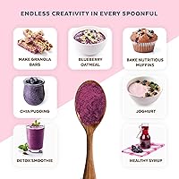 Vista 4 de Numami Wild Blueberry Powder Organic, USDA Certified, for Smoothies, Baking and Flavoring, Rich in Antioxidants, Organic Blueberries are Handpicked